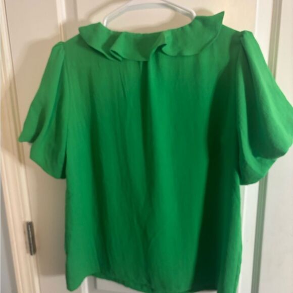 Sugarlips Green Ruffled Sailor Collar Blouse size small - Picture 4 of 4